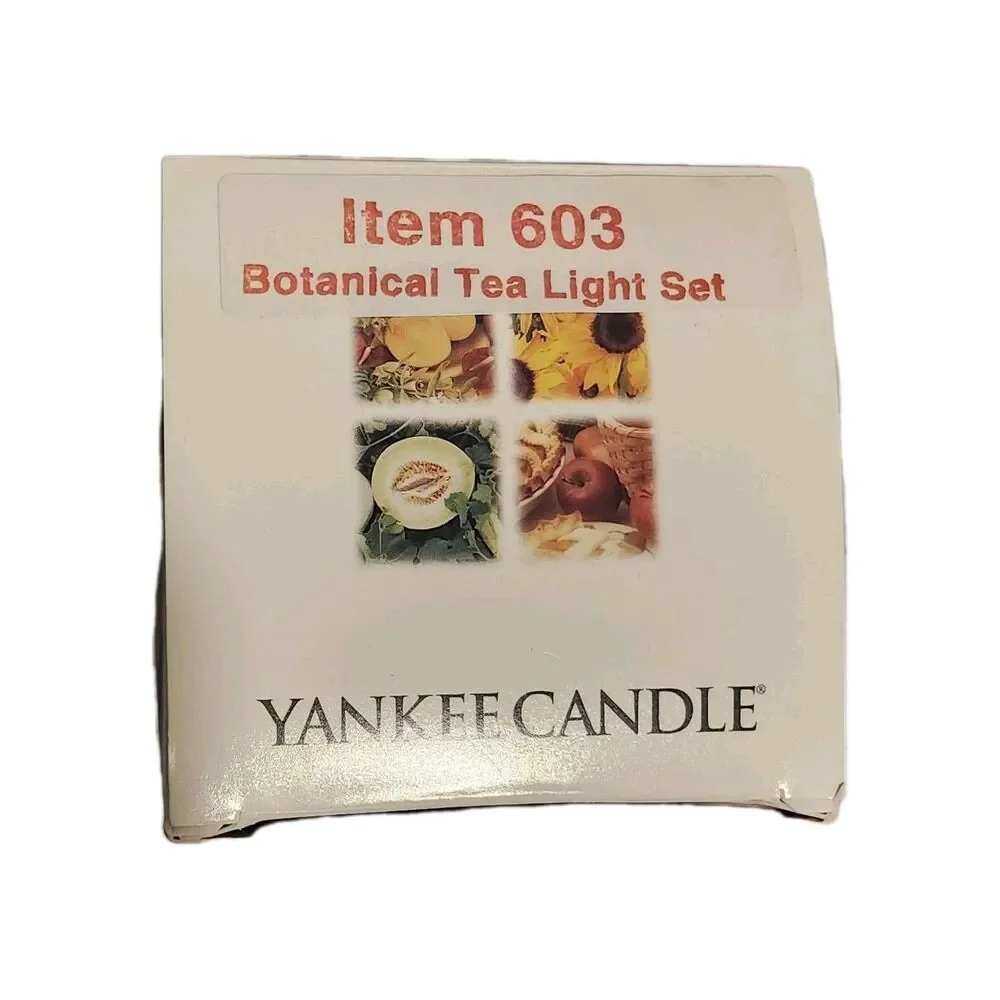 Vintage Yankee Candle Botanical Tea Light And Votive Set Lilac Blossom NIB